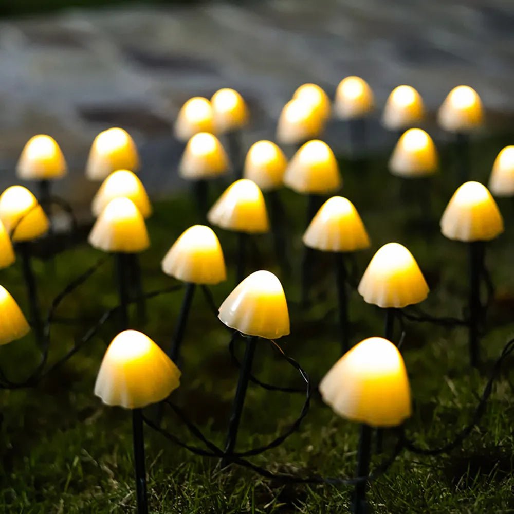 Solar Garden Lights – 10 LED Mushroom Outdoor Lights with Dusk-to-Dawn Sensor, Waterproof Decorative Solar Lights for Garden and Patio 3
