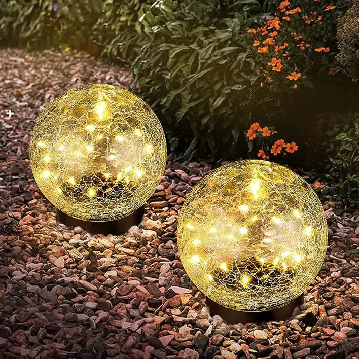 Solar Garden Lights – Elegant Outdoor LED Lighting, Weather Resistant, Solar-Powered with Ground Stake for Yard and Patio 2