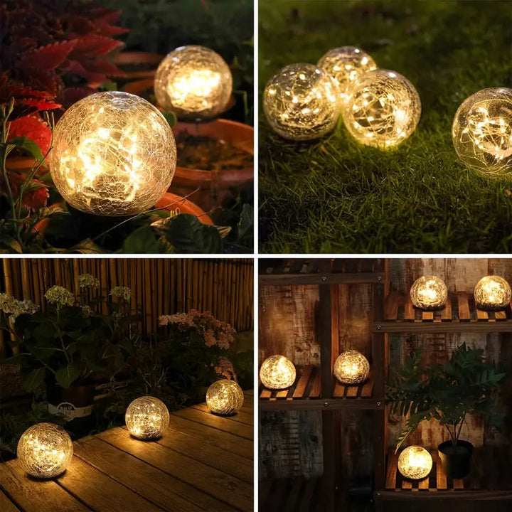 Solar Garden Lights – Elegant Outdoor LED Lighting, Weather Resistant, Solar-Powered with Ground Stake for Yard and Patio 3