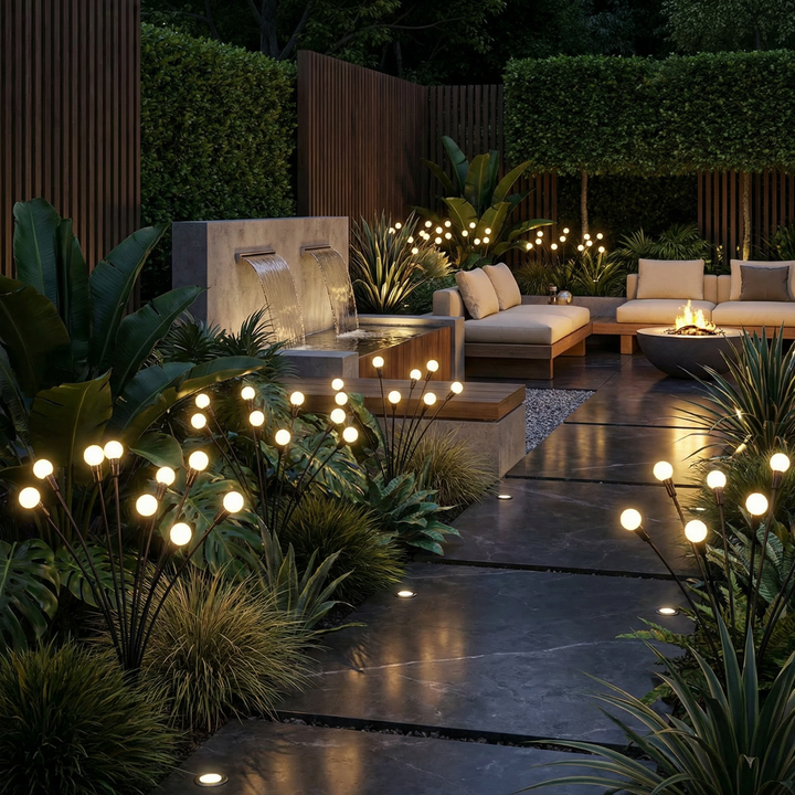 Solar Garden Lights with Automatic Dusk-to-Dawn Sensor – Eco-Friendly Outdoor Swaying Decor for Pathways and Gardens 0