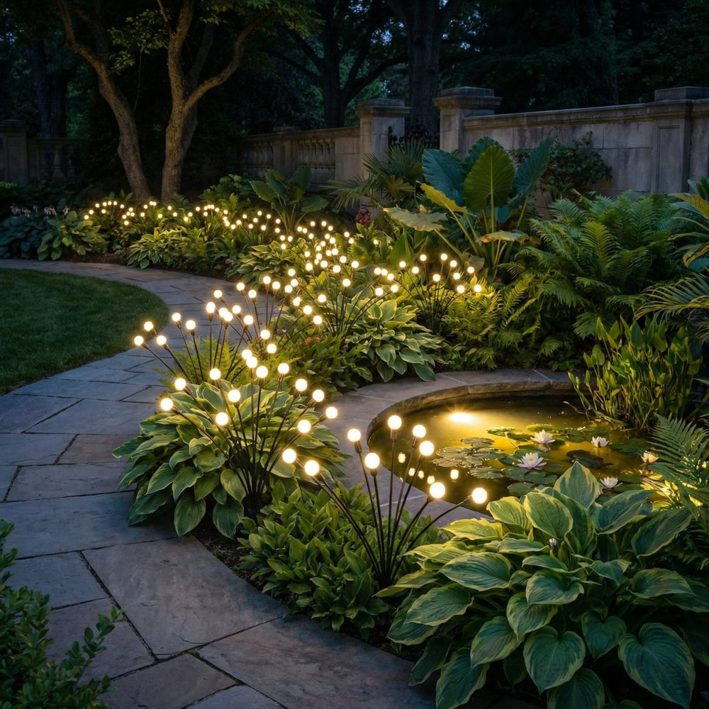 Solar Garden Lights with Automatic Dusk-to-Dawn Sensor – Eco-Friendly Outdoor Swaying Decor for Pathways and Gardens 1