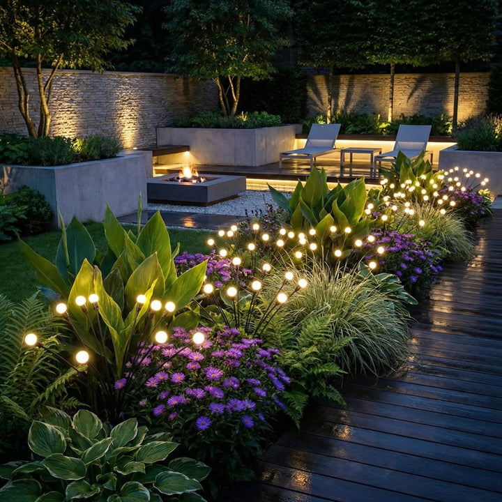 Solar Garden Lights with Automatic Dusk-to-Dawn Sensor – Eco-Friendly Outdoor Swaying Decor for Pathways and Gardens 3