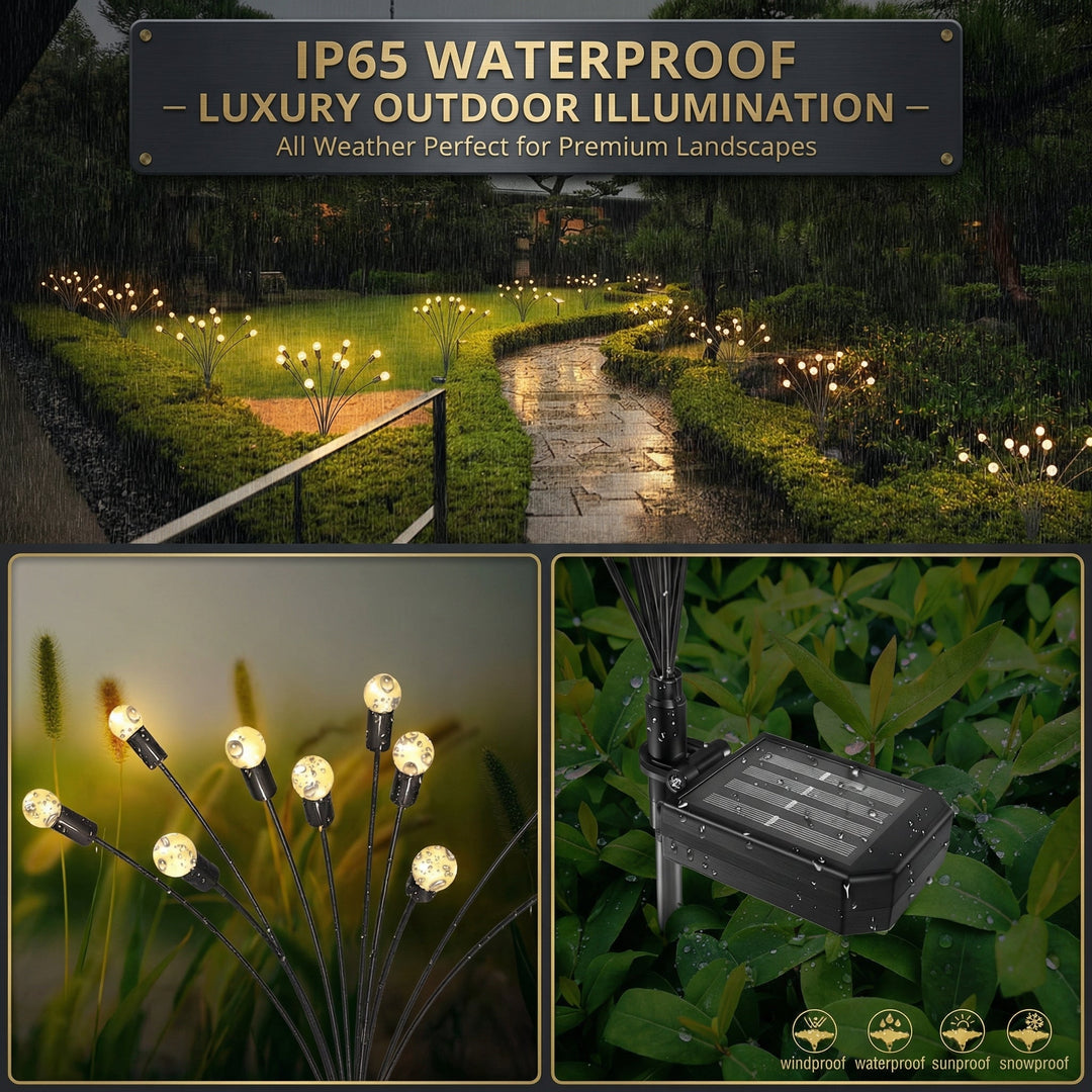 Solar Garden Lights with Automatic Dusk-to-Dawn Sensor – Eco-Friendly Outdoor Swaying Decor for Pathways and Gardens 7
