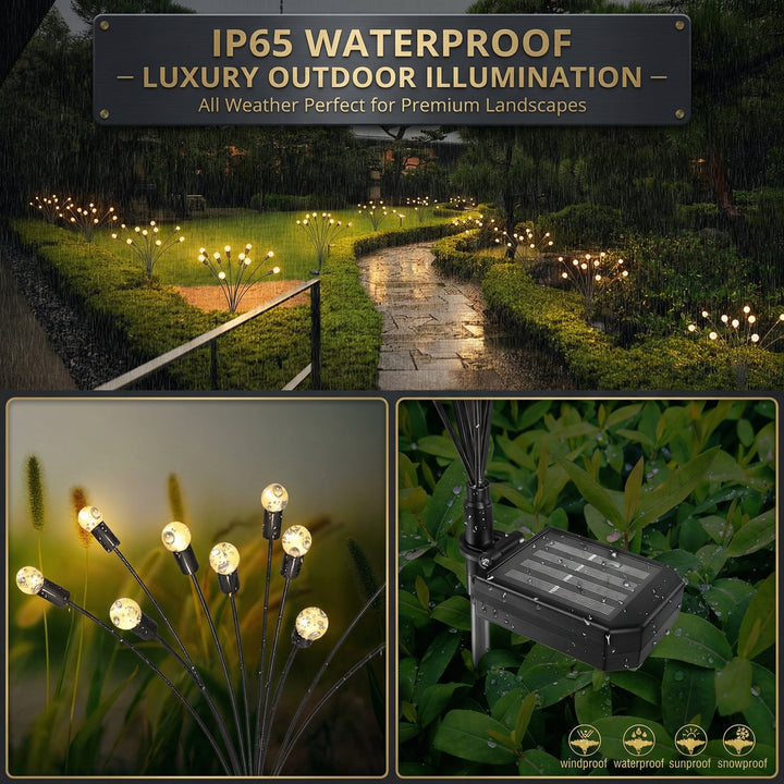 Solar Garden Lights with Automatic Dusk-to-Dawn Sensor – Eco-Friendly Outdoor Swaying Decor for Pathways and Gardens 7