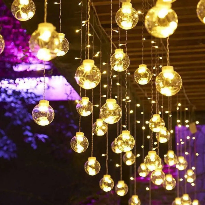 Solar Pendant String Lights – Elegant Outdoor Solar Lights with Dusk-to-Dawn Sensor for Garden and Patio 6