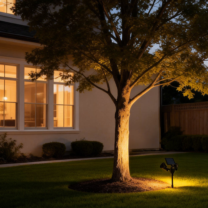 Solar Powered Garden Spotlights with Motion Sensor and Adjustable Brightness 2
