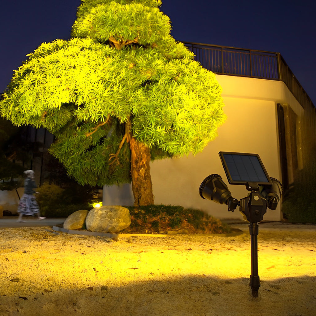 Solar Powered Garden Spotlights with Motion Sensor and Adjustable Brightness 3