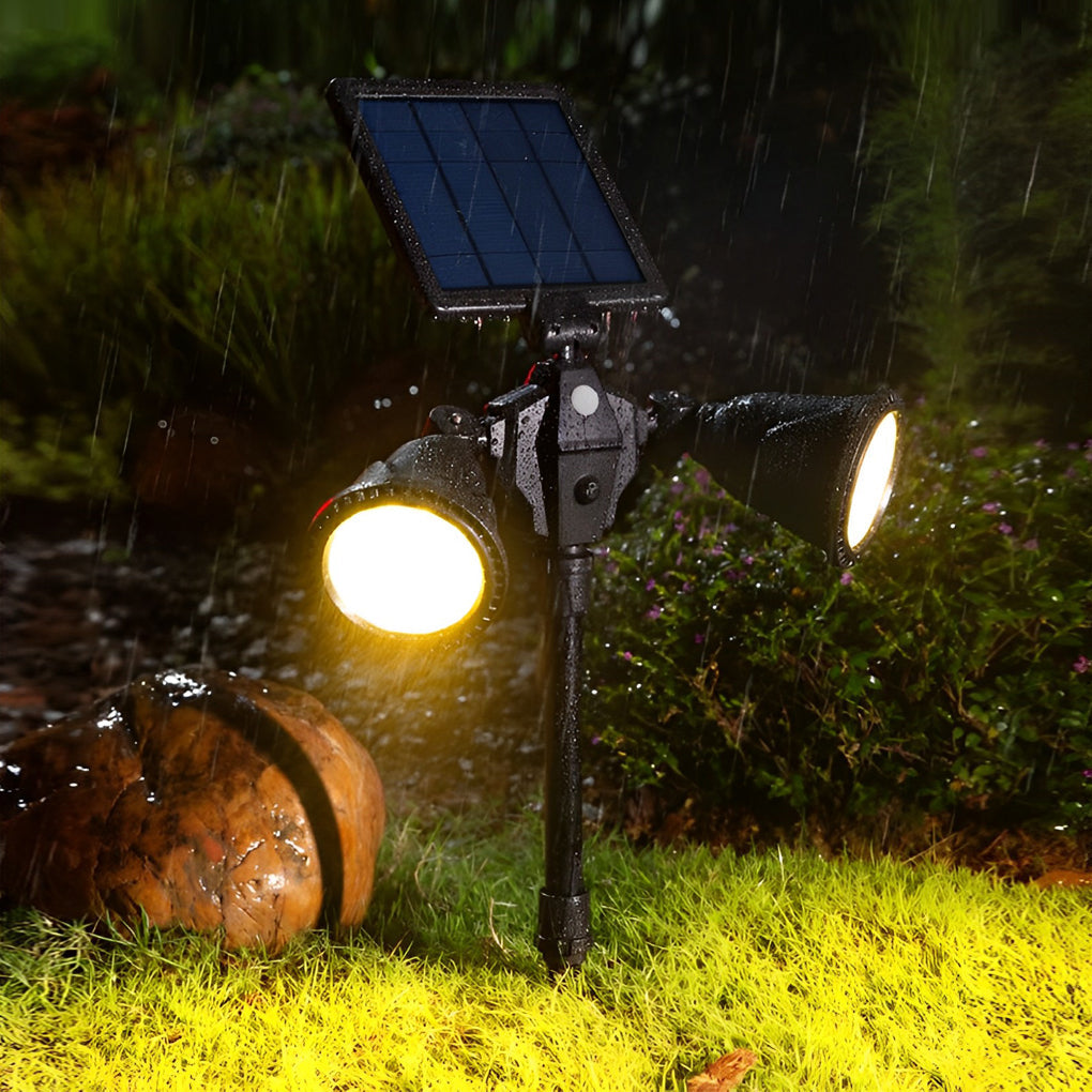 Solar Powered Garden Spotlights with Motion Sensor and Adjustable Brightness 6