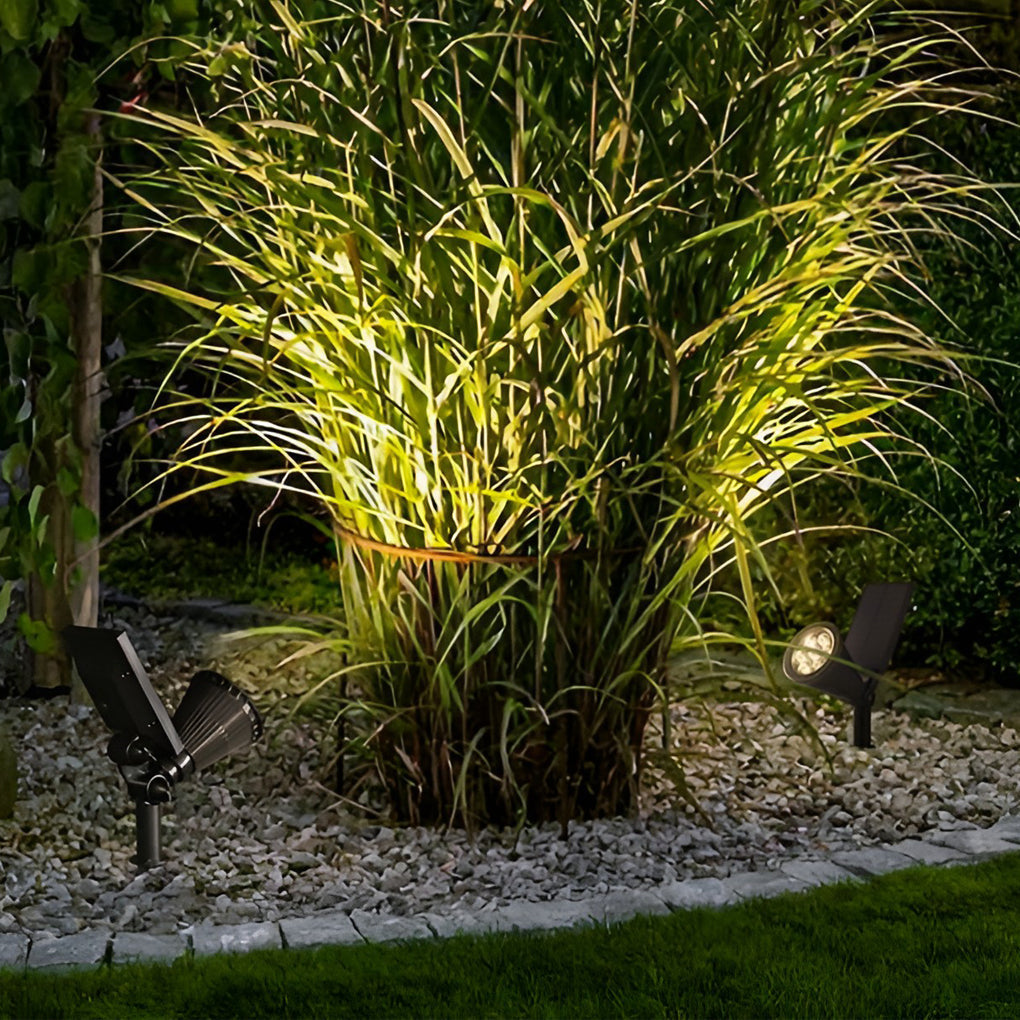 Solar Powered Waterproof Spotlights with Dual-Color Lighting – Modern Landscape Accent Lights 1