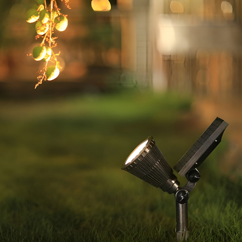 Solar Powered Waterproof Spotlights with Dual-Color Lighting – Modern Landscape Accent Lights 2