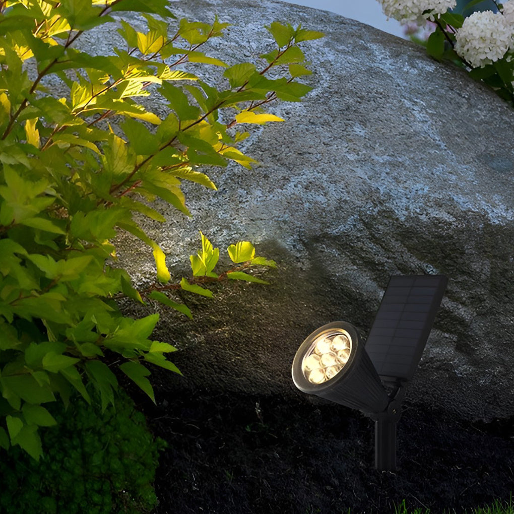 Solar Powered Waterproof Spotlights with Dual-Color Lighting – Modern Landscape Accent Lights 4