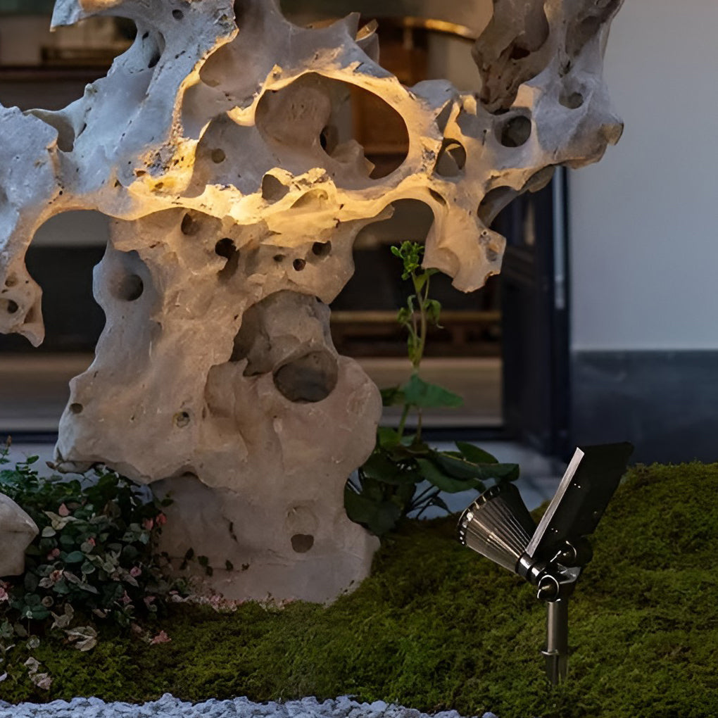 Solar Powered Waterproof Spotlights with Dual-Color Lighting – Modern Landscape Accent Lights 7