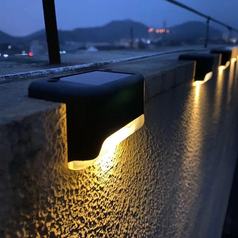Solar Waterproof Stair Lights with Dusk-to-Dawn Sensor – Outdoor Solar Lights for Pathway and Garden Lighting 2