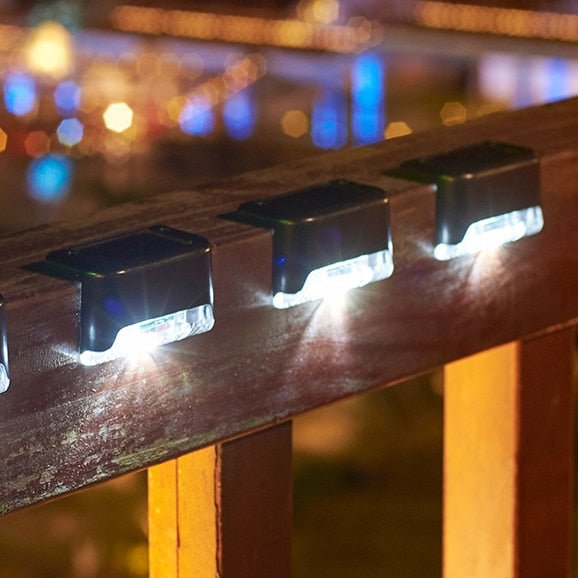 Solar Waterproof Stair Lights with Dusk-to-Dawn Sensor – Outdoor Solar Lights for Pathway and Garden Lighting 4