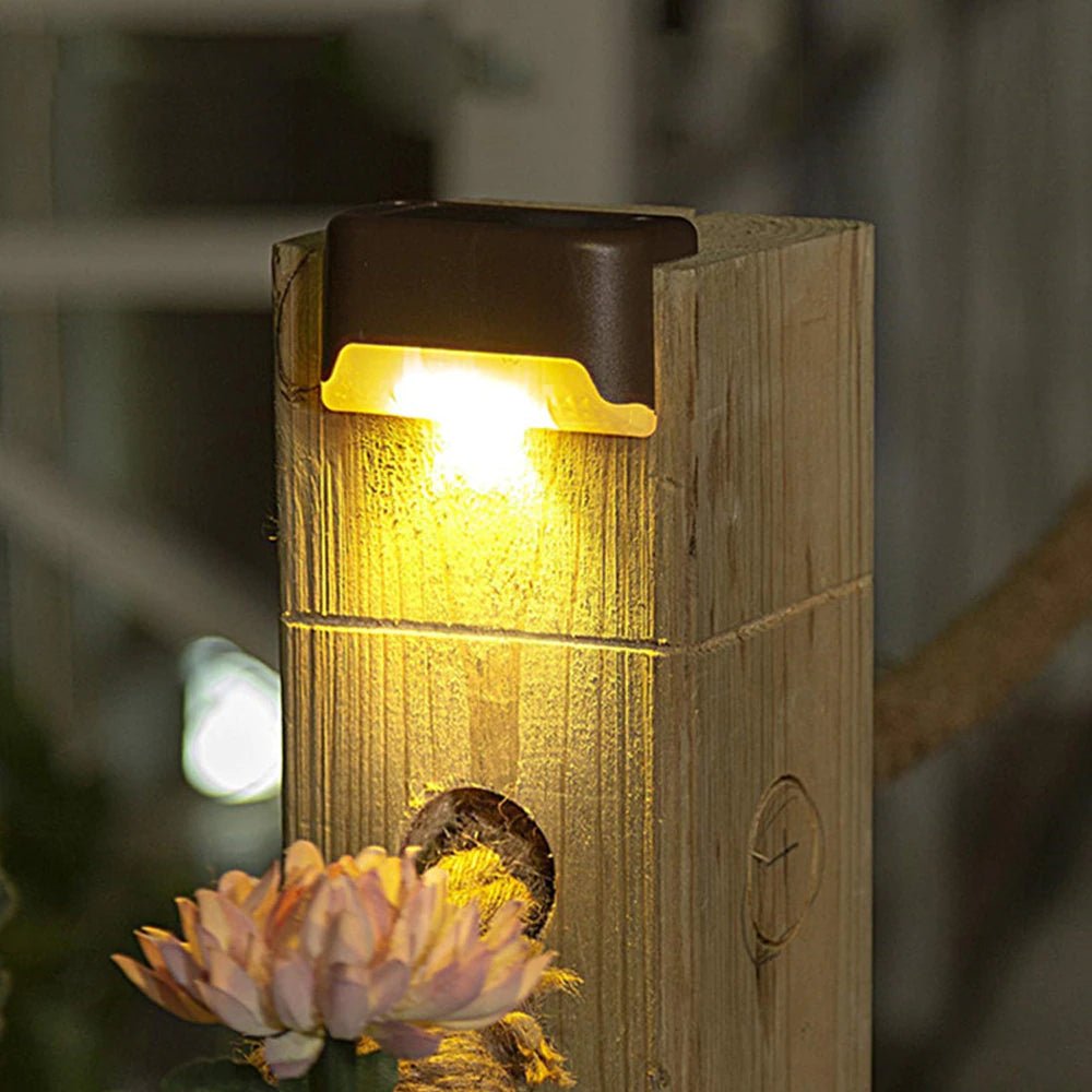 Solar Waterproof Stair Lights with Dusk-to-Dawn Sensor – Outdoor Solar Lights for Pathway and Garden Lighting 6