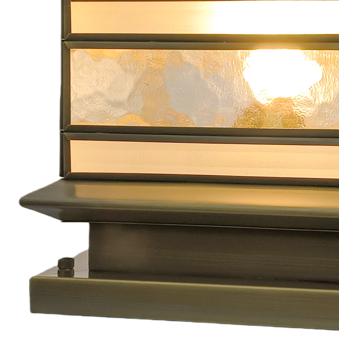 Stone Pillar Solar Lights - Retro Copper Outdoor Lighting with Dual Power Options for Landscape and Garden Illumination 8