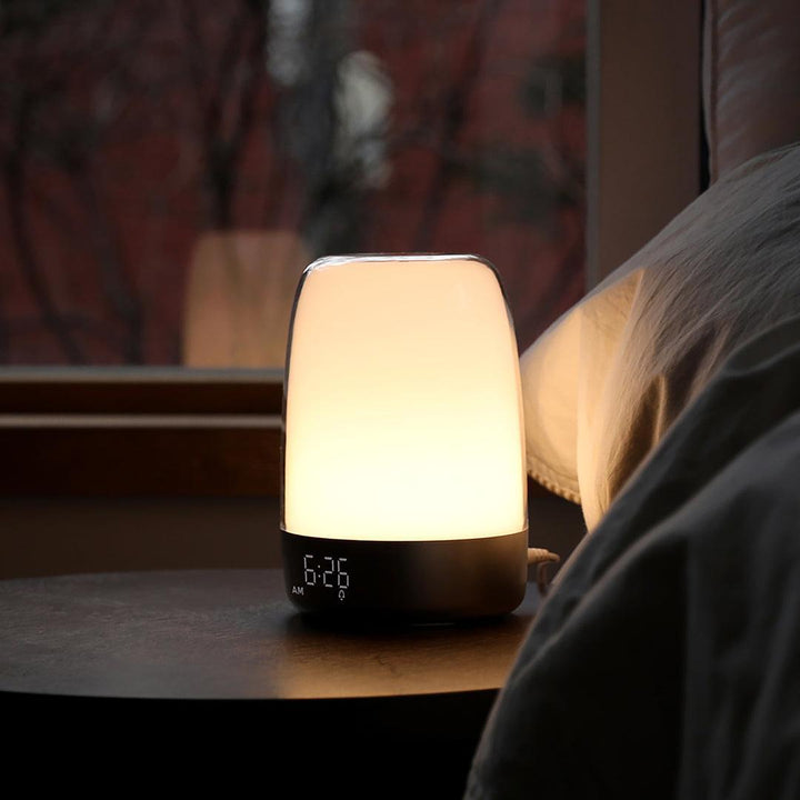 Sunrise Alarm Clock with Wake-Up Light, Adjustable Dimmable RGB Colors, Nature Sounds, and USB Power for Gentle Mornings 3