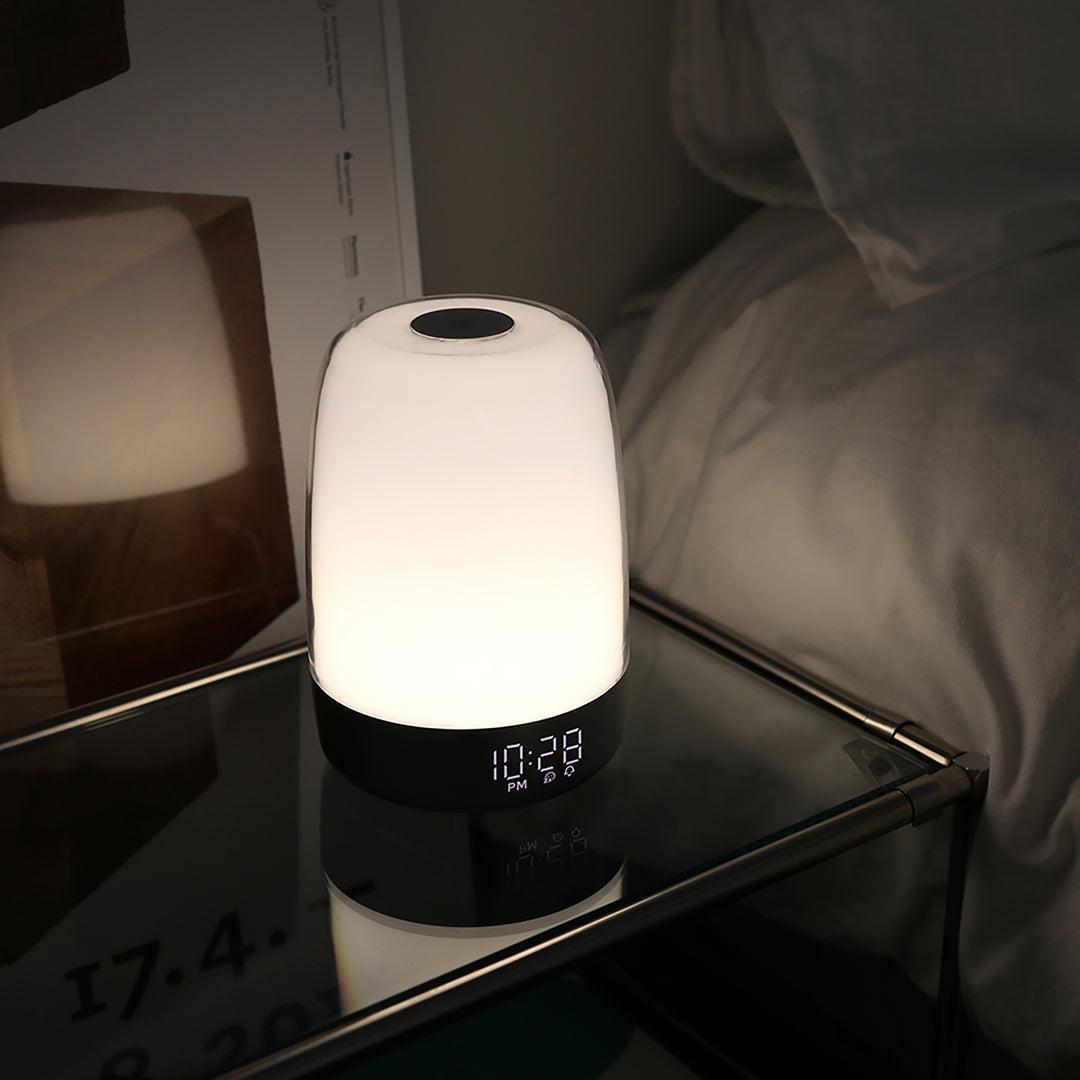 Sunrise Alarm Clock with Wake-Up Light, Adjustable Dimmable RGB Colors, Nature Sounds, and USB Power for Gentle Mornings 4