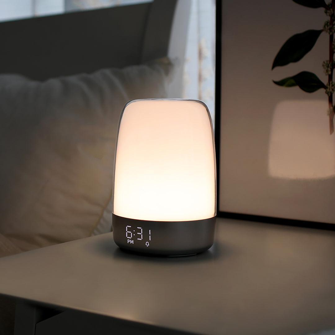 Sunrise Alarm Clock with Wake-Up Light, Adjustable Dimmable RGB Colors, Nature Sounds, and USB Power for Gentle Mornings 6
