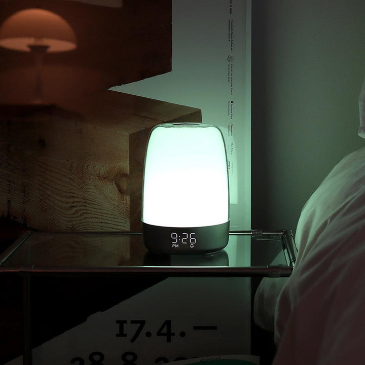 Sunrise Alarm Clock with Wake-Up Light, Adjustable Dimmable RGB Colors, Nature Sounds, and USB Power for Gentle Mornings 7