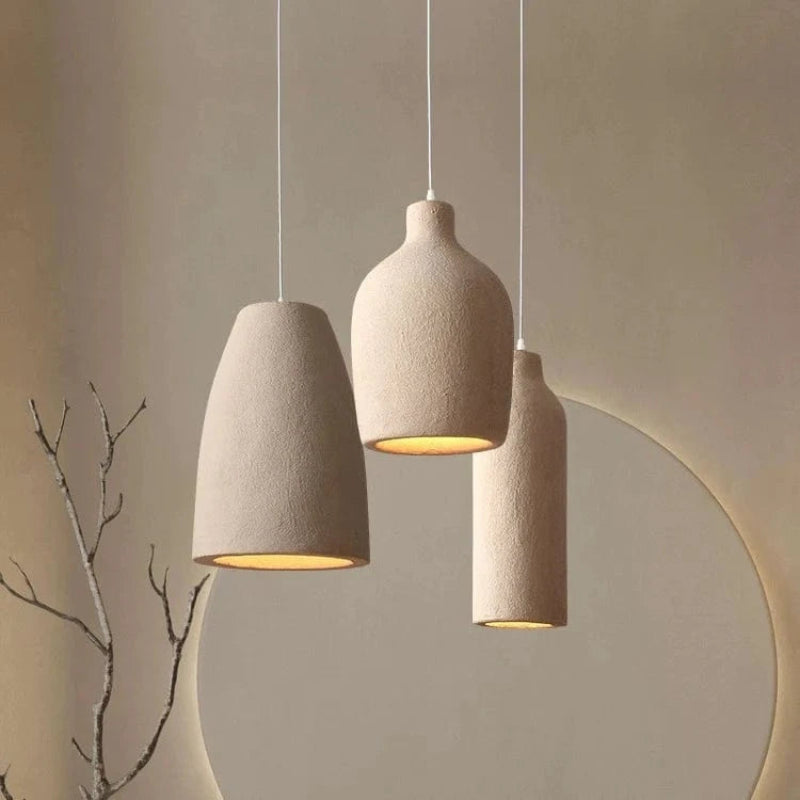 Terracotta Pendant Lighting for Kitchen and Home Decor – Handcrafted Warm LED Hanging Lights 2