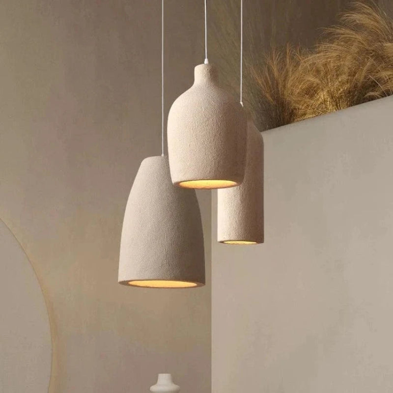 Terracotta Pendant Lighting for Kitchen and Home Decor – Handcrafted Warm LED Hanging Lights 3