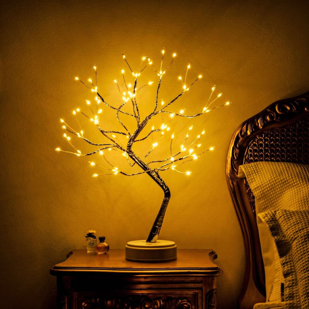 Tree of Light Table Lamp – Elegant Nature-Inspired LED Design with Wireless Technology for Home Décor 1