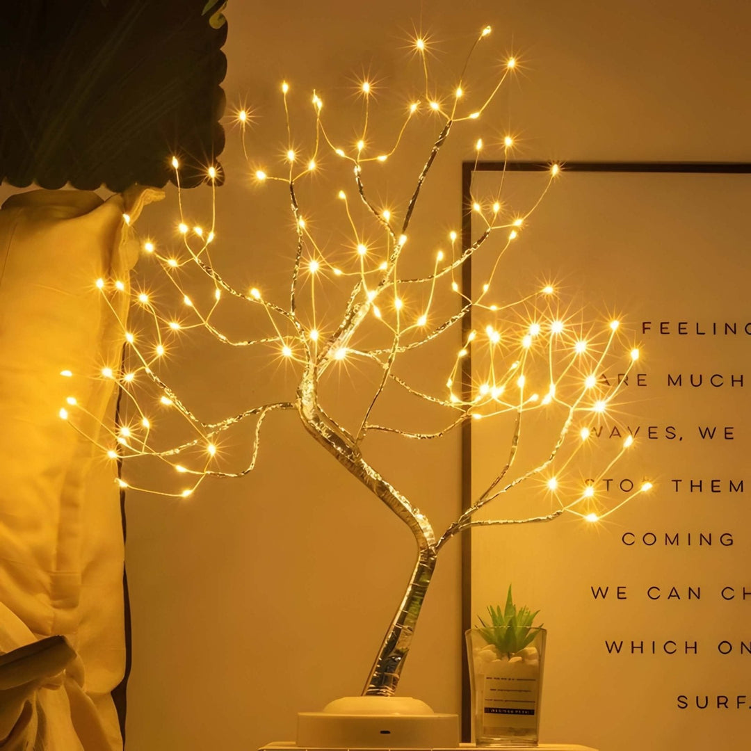 Tree of Light Table Lamp – Elegant Nature-Inspired LED Design with Wireless Technology for Home Décor 4