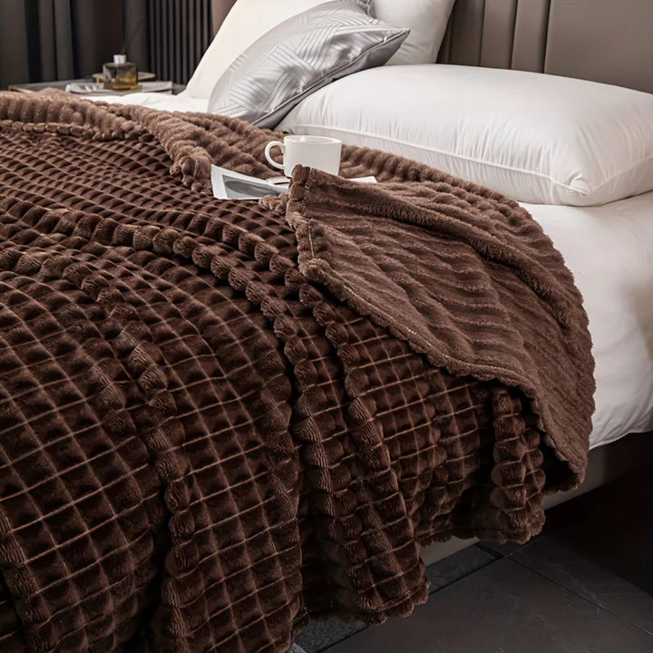 Ultra Soft Double-Sided Fleece Plaid Blanket – Warm Plush Comfort for Home 5