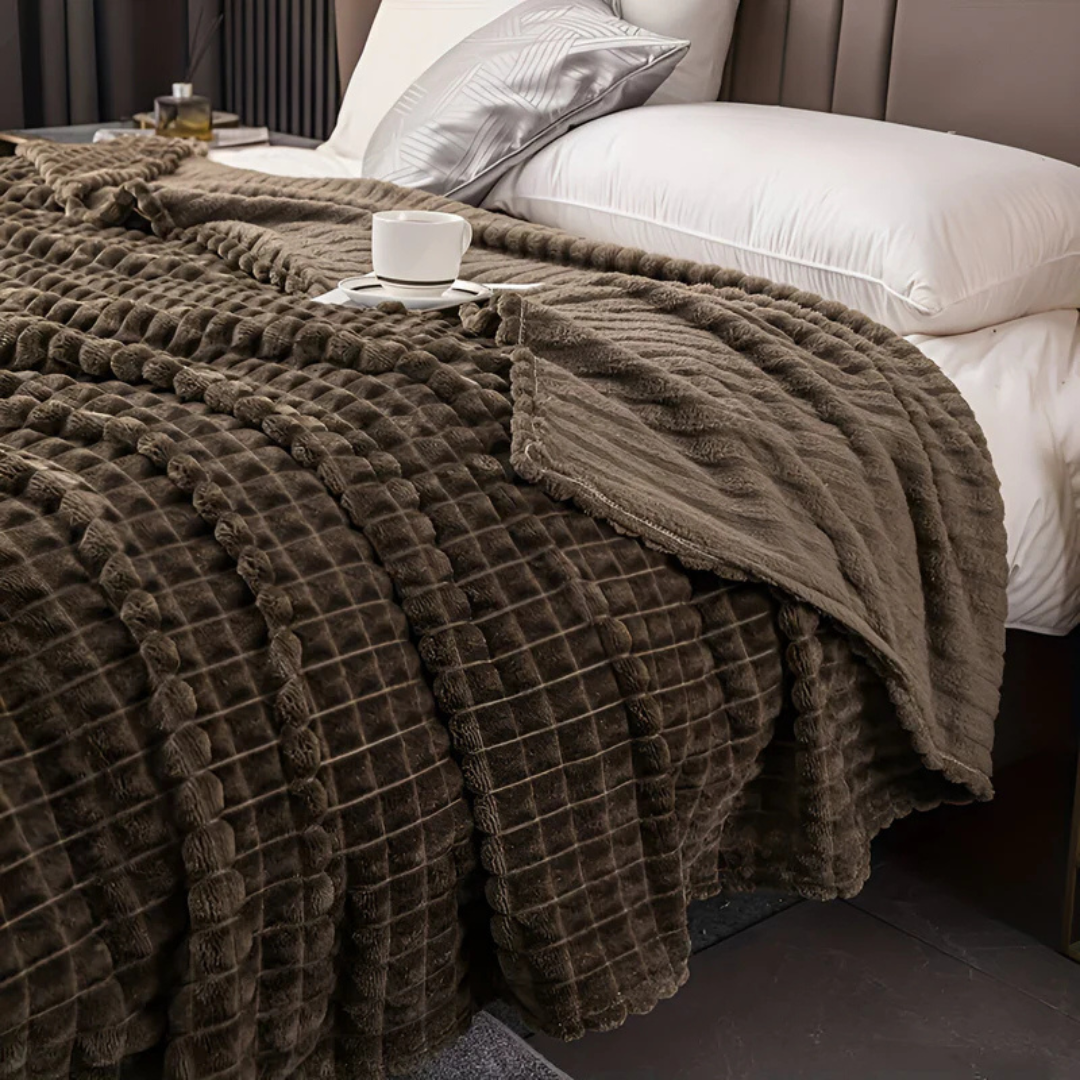 Ultra Soft Double-Sided Fleece Plaid Blanket – Warm Plush Comfort for Home 6