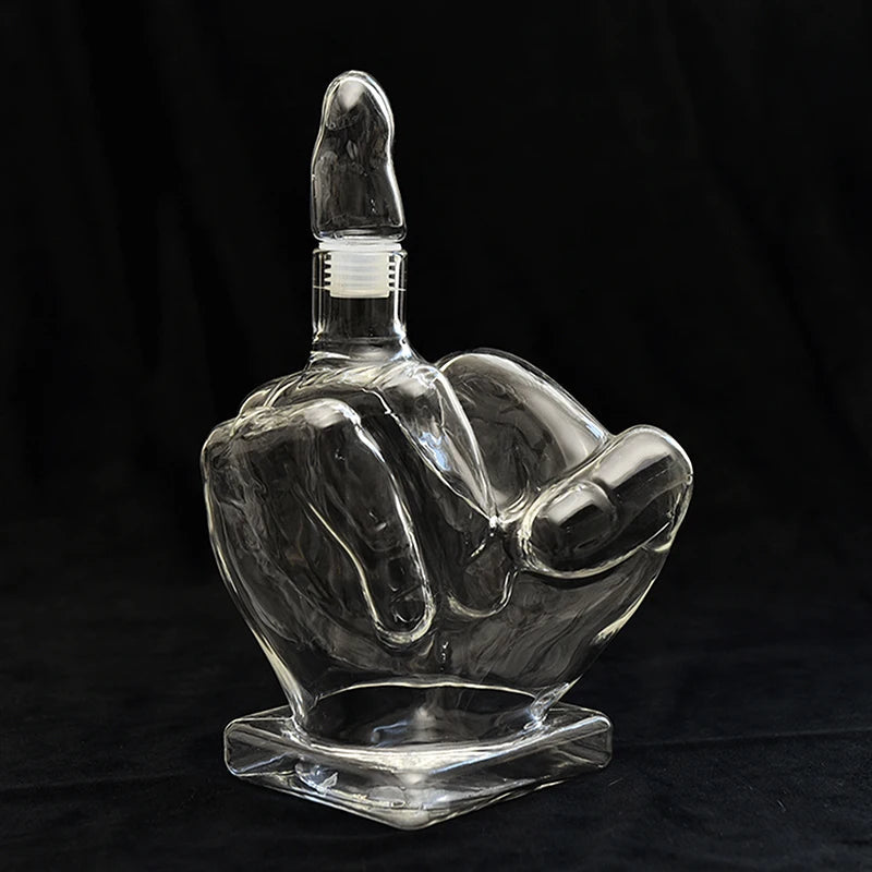 Unique Glass Wine Decanter – 9.4 Inch Height, 4.1 Inch Width, Multi-Use Carafe for Wine, Whiskey, Juice, and Water 6