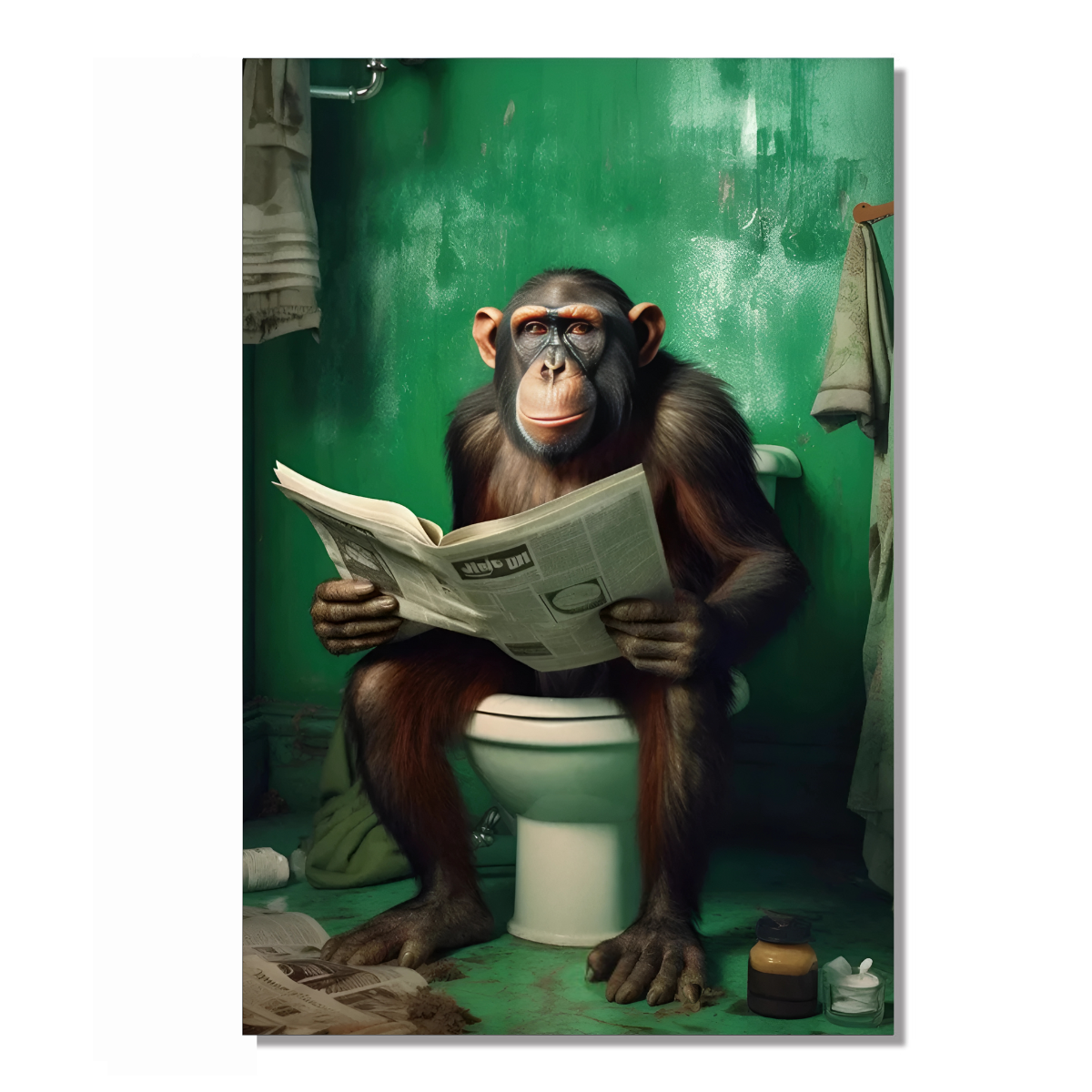 Vibrant Canvas Wall Art - Reading Equals Knowledge High Definition Print on Waterproof Cotton, Ready to Hang 0