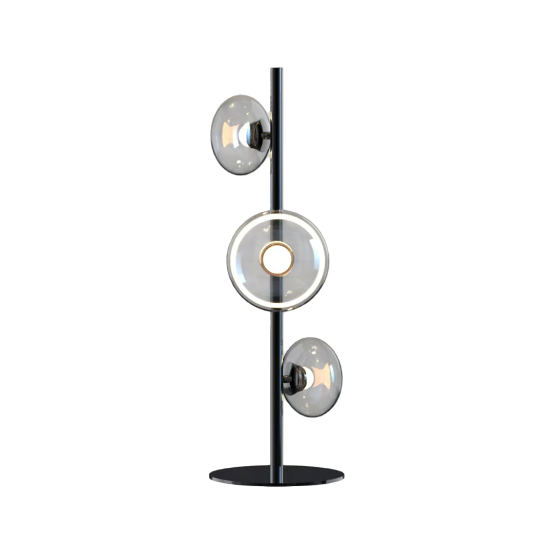 Vintage Minimalist Floor Lamp with Glass Shade – Artistic Lighting for Home Decor 0