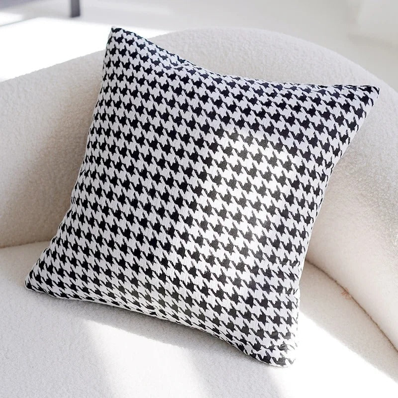 Vintage Patchwork Cushion Covers in Brown and Cream – Soft Decorative Pillows for Home and Commercial Use 0