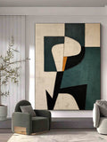 Wabi-Sabi Abstract Minimalism Wall Art – Hand-Painted Canvas Prints on Premium Linen Canvas 0