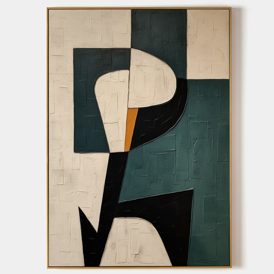 Wabi-Sabi Abstract Minimalism Wall Art – Hand-Painted Canvas Prints on Premium Linen Canvas 1