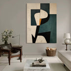 Wabi-Sabi Abstract Minimalism Wall Art – Hand-Painted Canvas Prints on Premium Linen Canvas 2