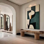 Wabi-Sabi Abstract Minimalism Wall Art – Hand-Painted Canvas Prints on Premium Linen Canvas 5