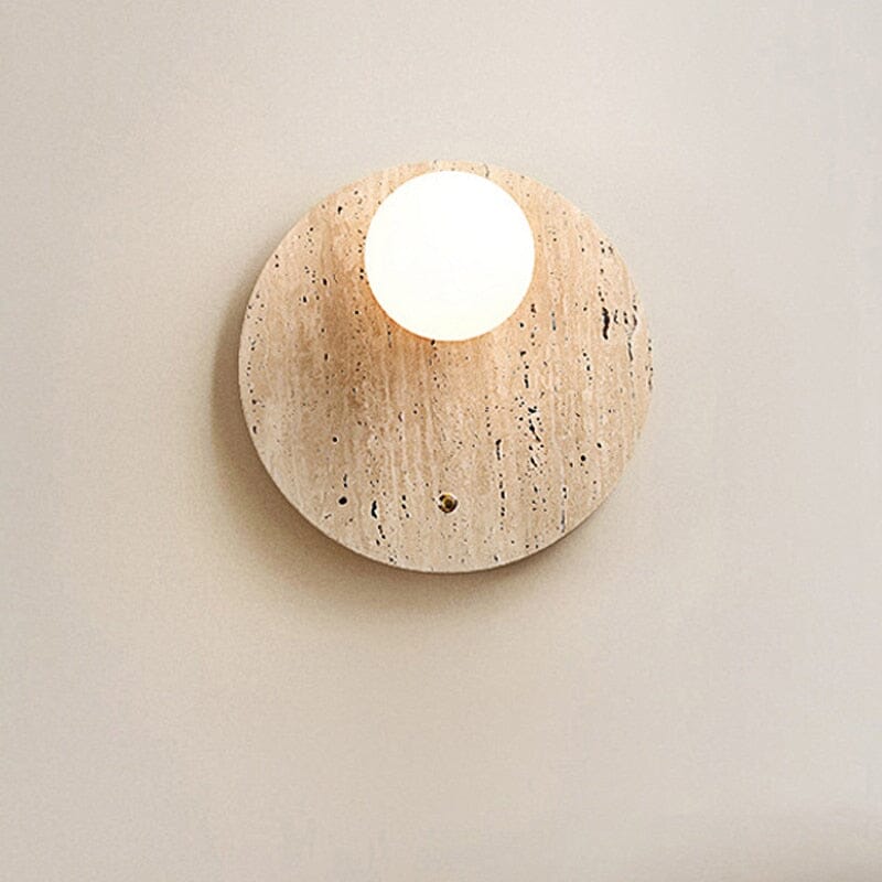 Wabi-Sabi Wall Lamp in Natural Tone – Minimalist Design with Warm Light 2