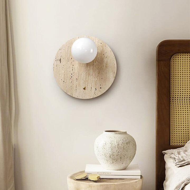 Wabi-Sabi Wall Lamp in Natural Tone – Minimalist Design with Warm Light 8