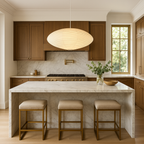 WabiLight Handmade Paper Pendant Light – Japanese Wabi-Sabi Design with Warm LED, Height Adjustable Hanging Lamp for Living Room and Dining Area 4