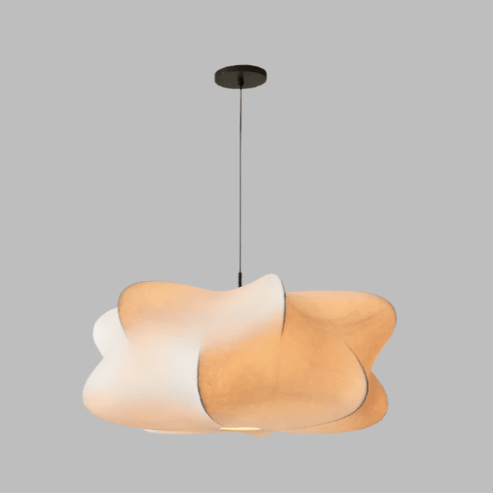 Wabi Sabi Hanging Lamp – Japanese Silk Pendant Light for Serene Atmosphere, Soft Glow, 40x20cm, 50x25cm, 60x35cm 4