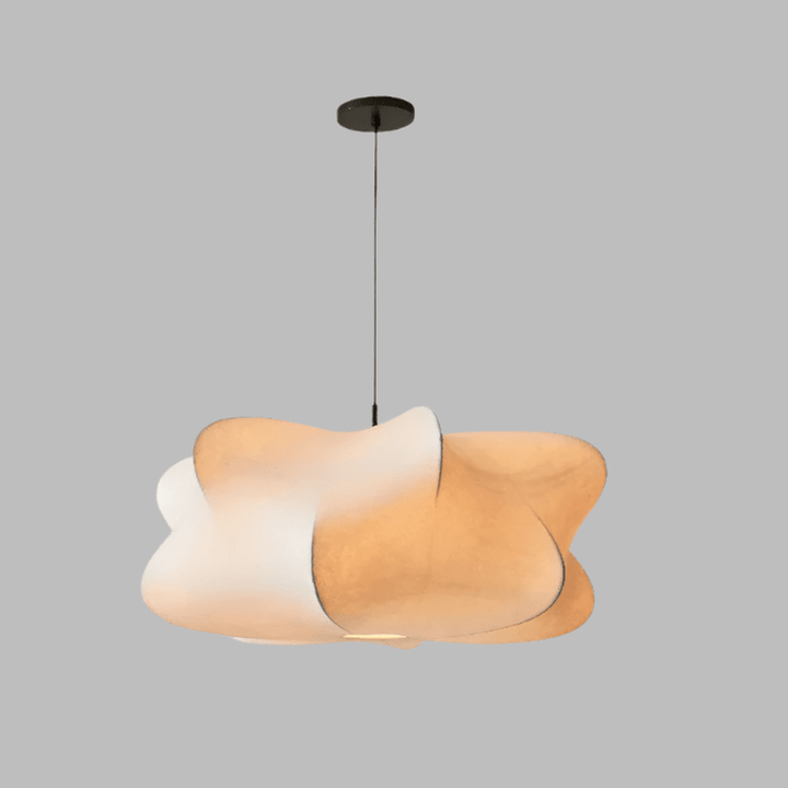 Wabi Sabi Hanging Lamp – Japanese Silk Pendant Light for Serene Atmosphere, Soft Glow, 40x20cm, 50x25cm, 60x35cm 6