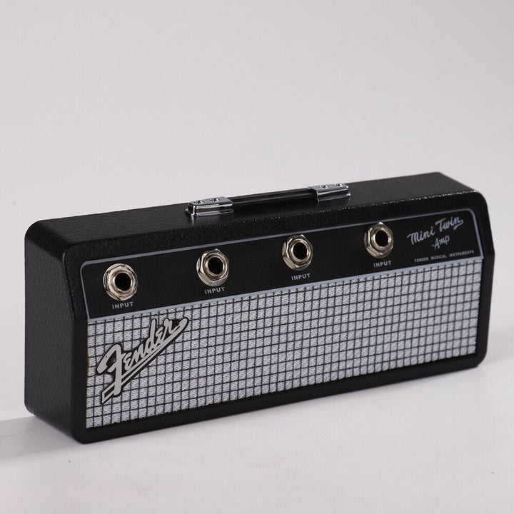 Wall-Mounted Key Holder for Music Lovers – Stylish Guitar Amp Design with Real Inputs and 4 Guitar Plug Keychains 7