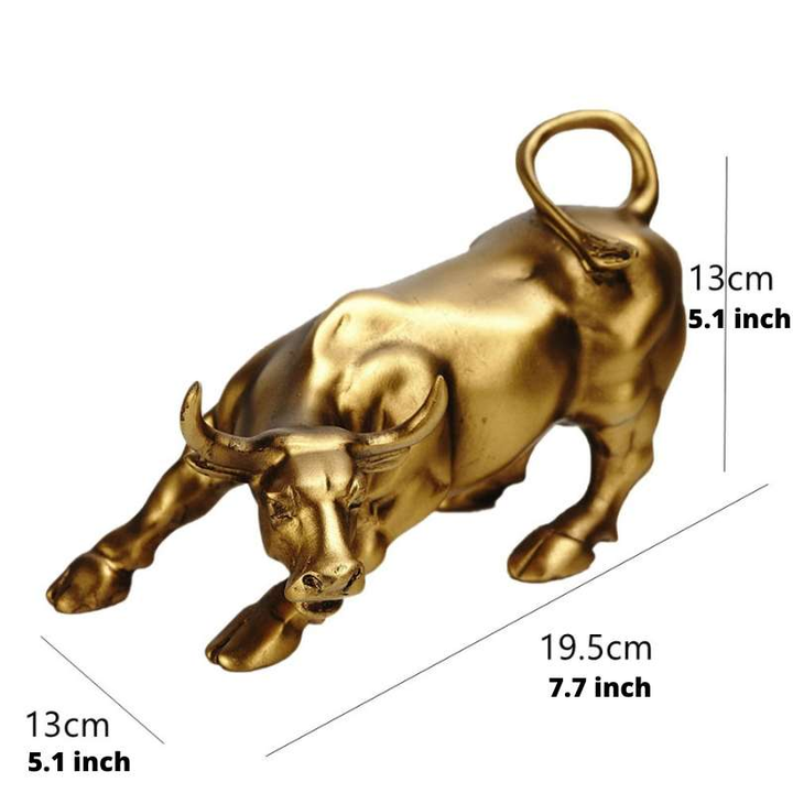 Wall Street Bull Statue – High Quality Resin Decorative Figure for Home or Office 3