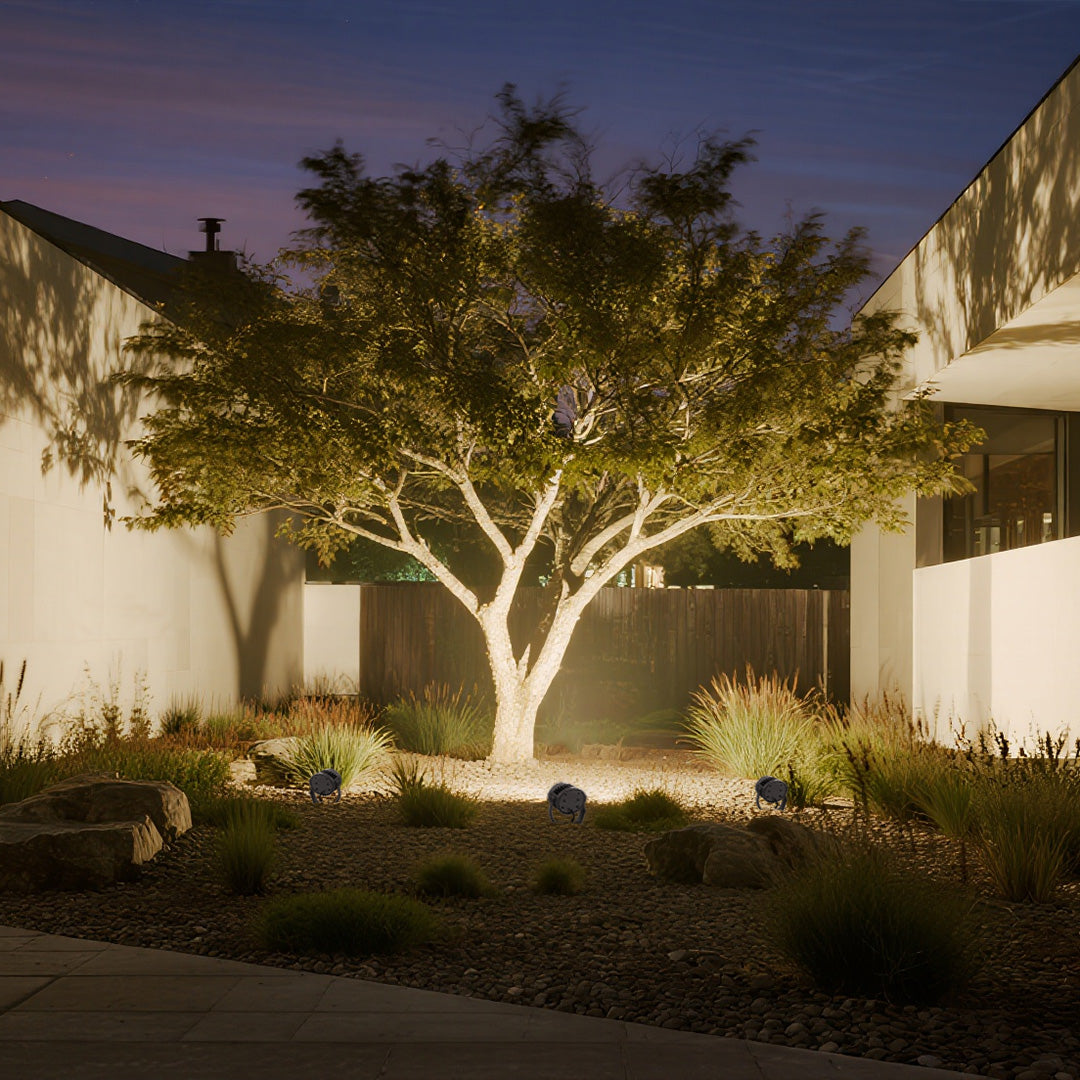 Waterproof Outdoor LED Garden Spotlights, IP65 Rated, 36W/72W/100W Options, Warm White Light for Landscape Lighting 3