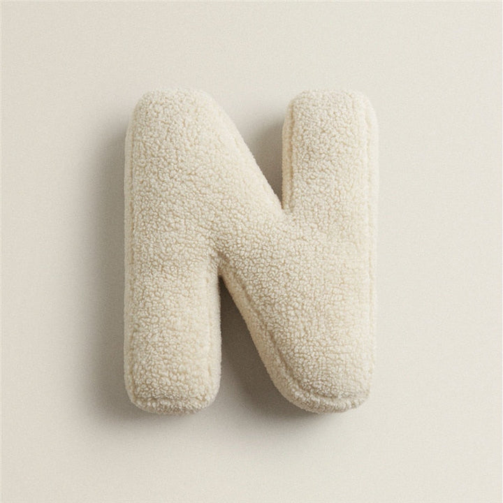 Whimsical Alphabet Letter Fleece Pillows – Soft Cotton Fleece with Polyester Fill 11