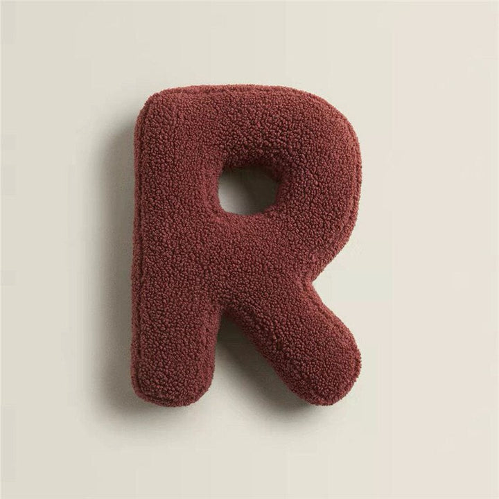 Whimsical Alphabet Letter Fleece Pillows – Soft Cotton Fleece with Polyester Fill 12