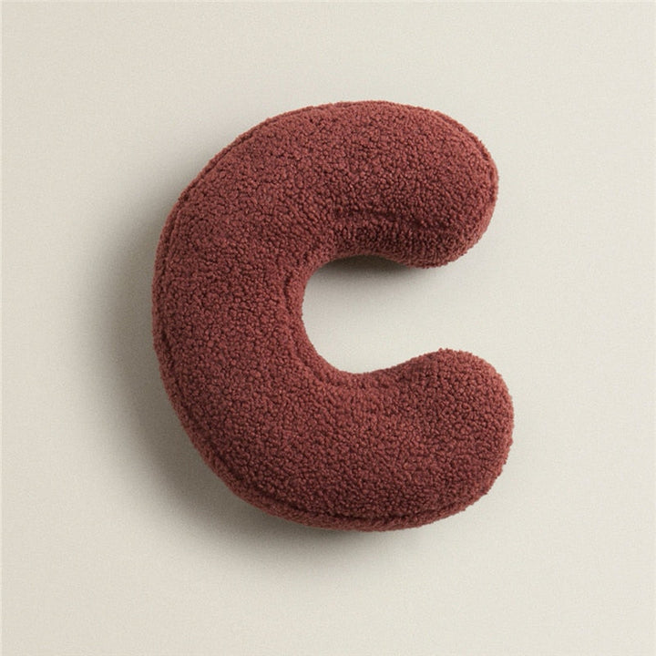 Whimsical Alphabet Letter Fleece Pillows – Soft Cotton Fleece with Polyester Fill 14