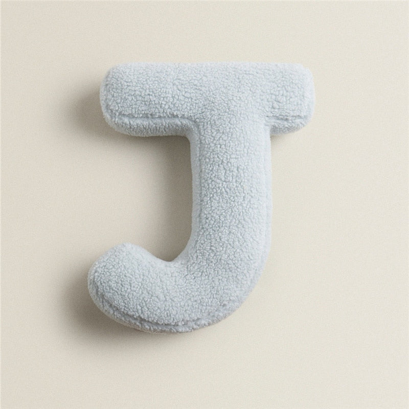 Whimsical Alphabet Letter Fleece Pillows – Soft Cotton Fleece with Polyester Fill 17